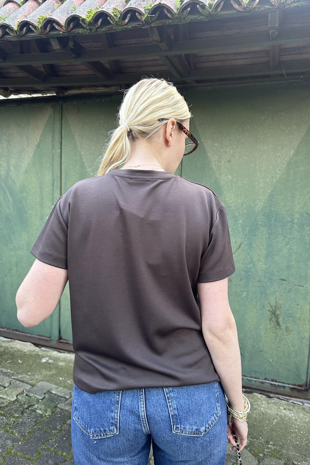 BİSİKLET NAKIŞ DETAY TSHIRT