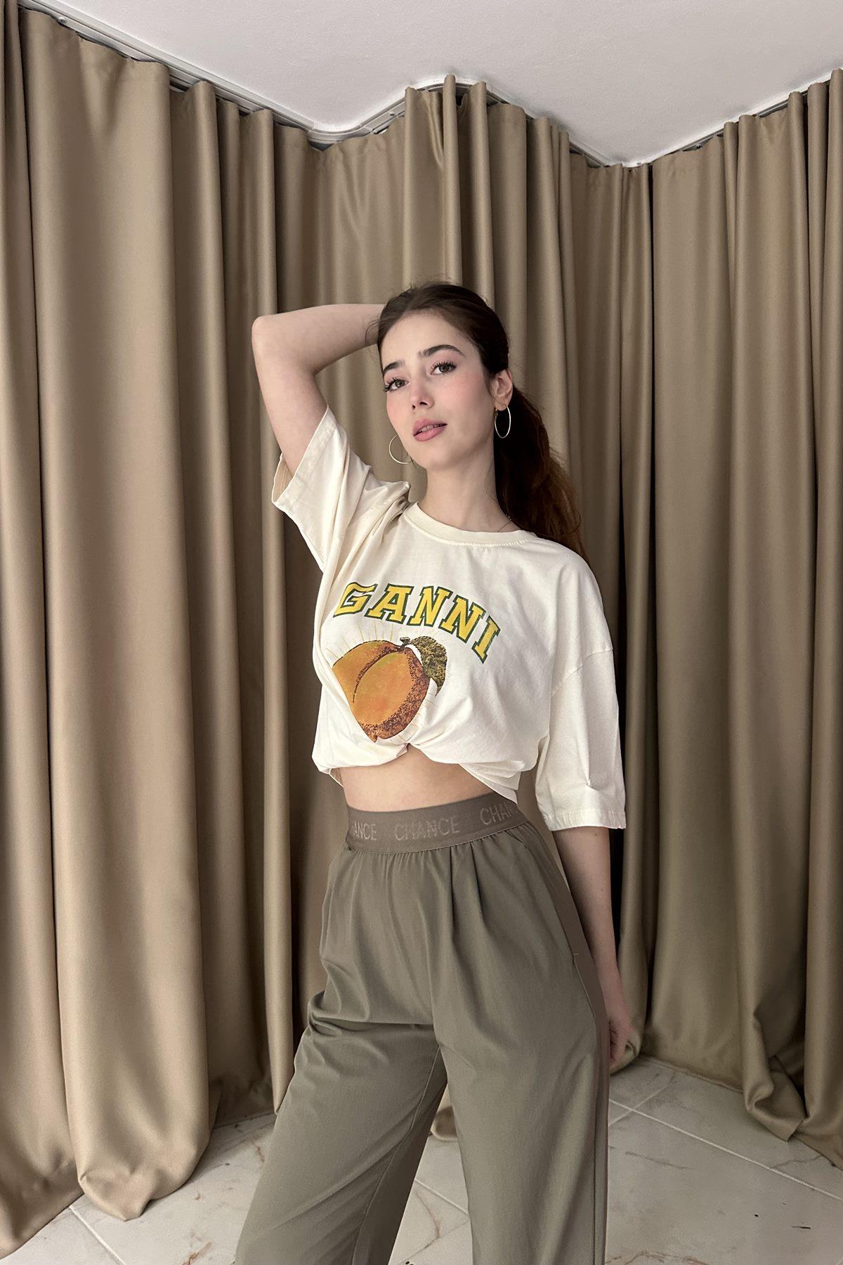 BİSİKLET YAKA BASKILI TSHIRT