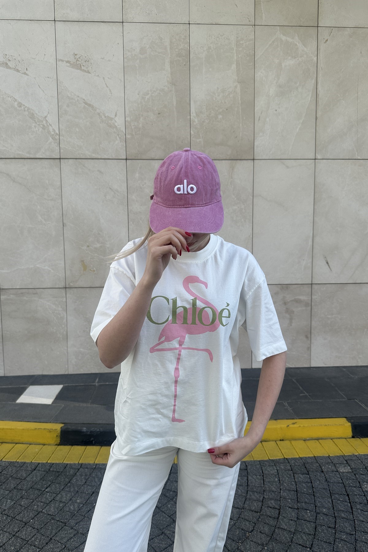 BİSİKLET YAKA BASKILI TSHIRT