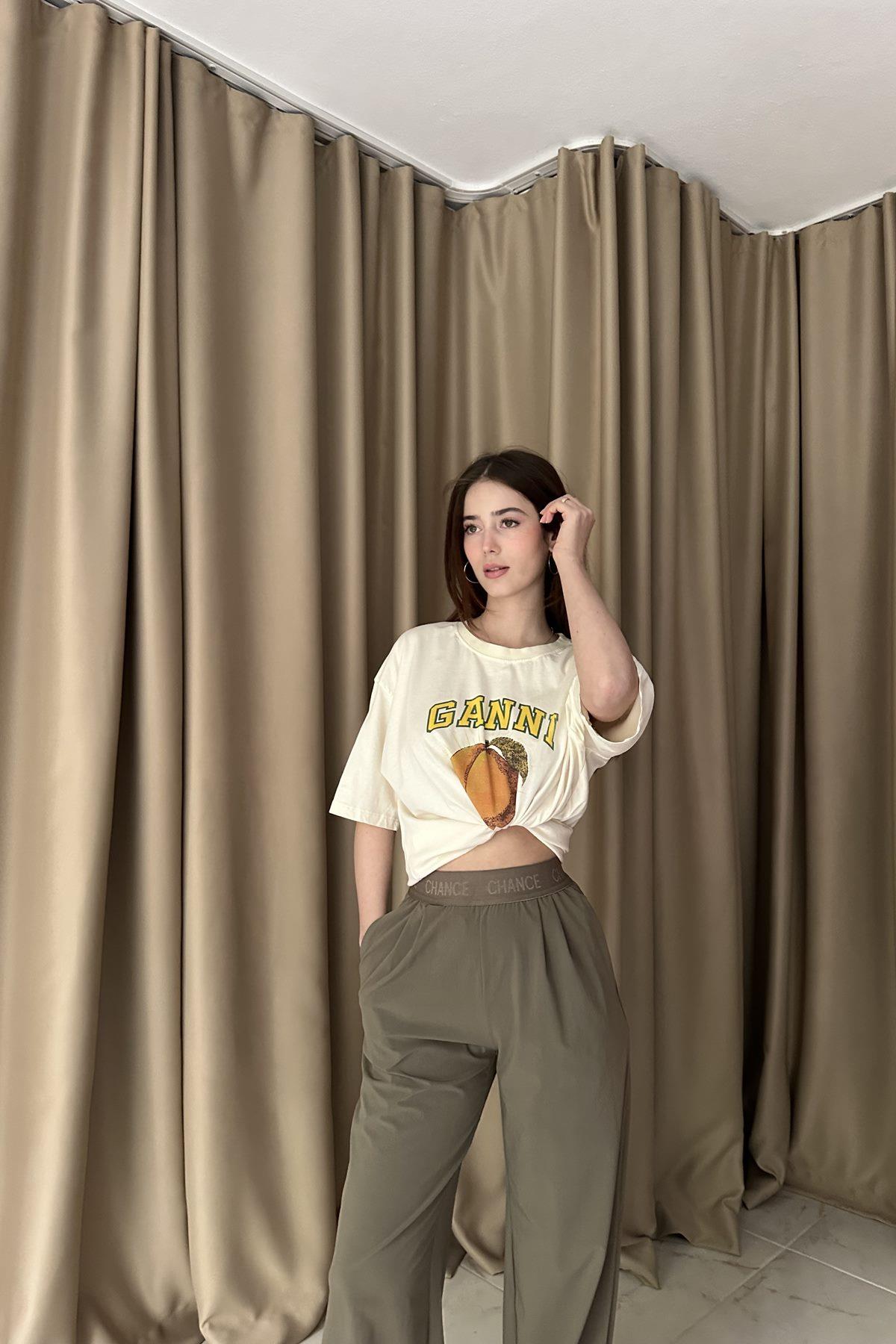 BİSİKLET YAKA BASKILI TSHIRT