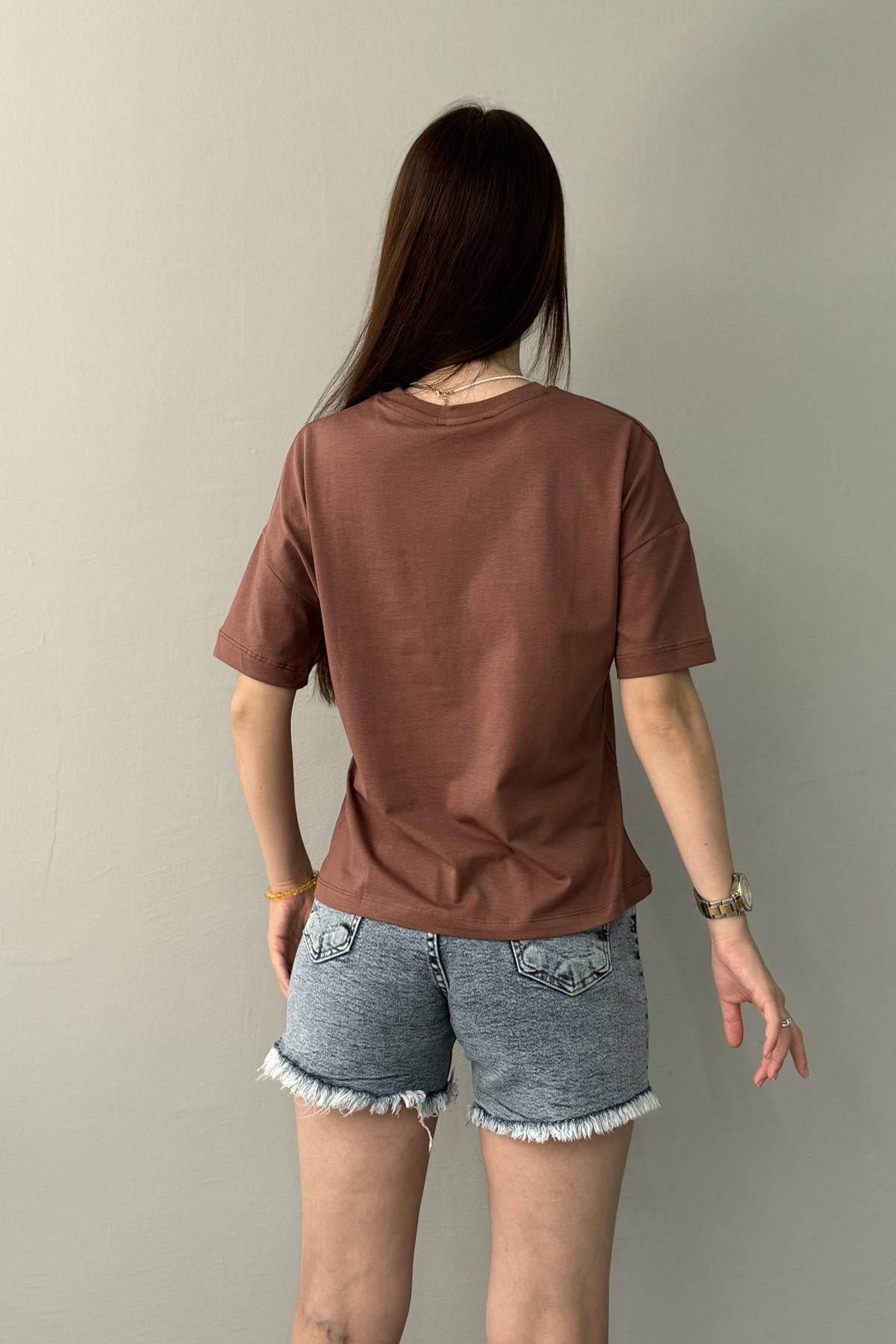 BİSİKLET YAKA DÜŞÜK OMUZ TSHIRT