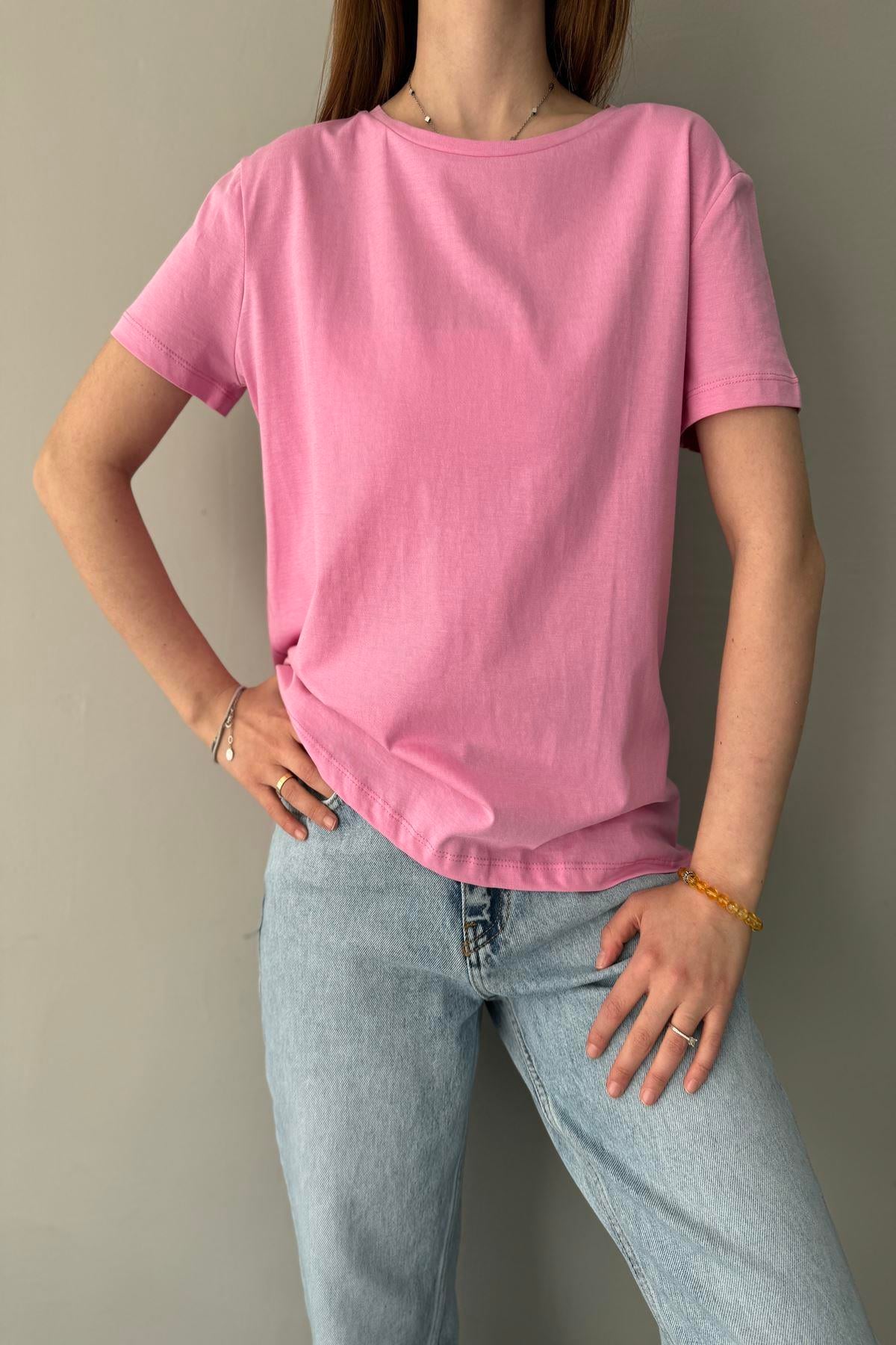 BİSİKLET YAKA DÜŞÜK OMUZ TSHIRT