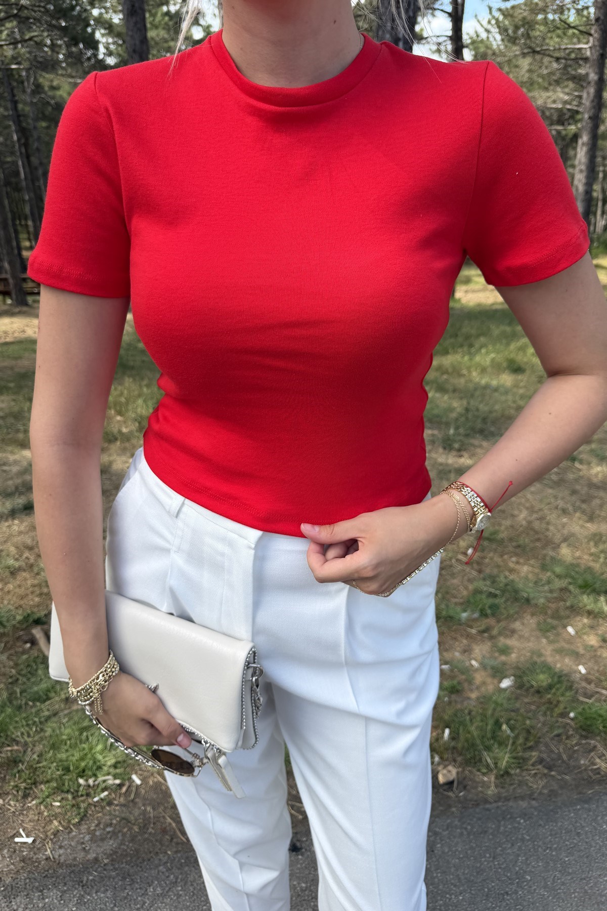 BİSİKLET YAKA KISA TSHIRT