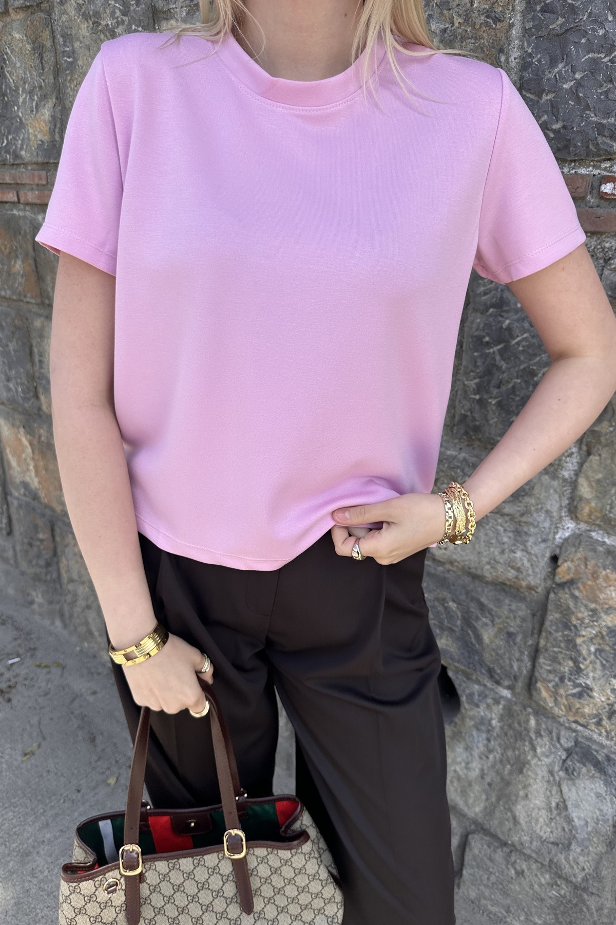 BİSİKLET YAKA MODAL TSHIRT