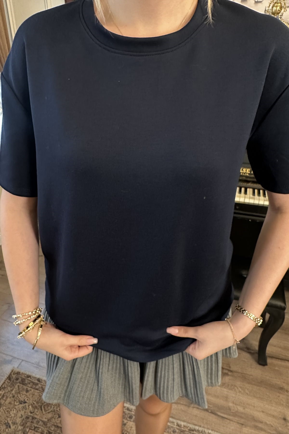 BİSİKLET YAKA MODAL TSHIRT