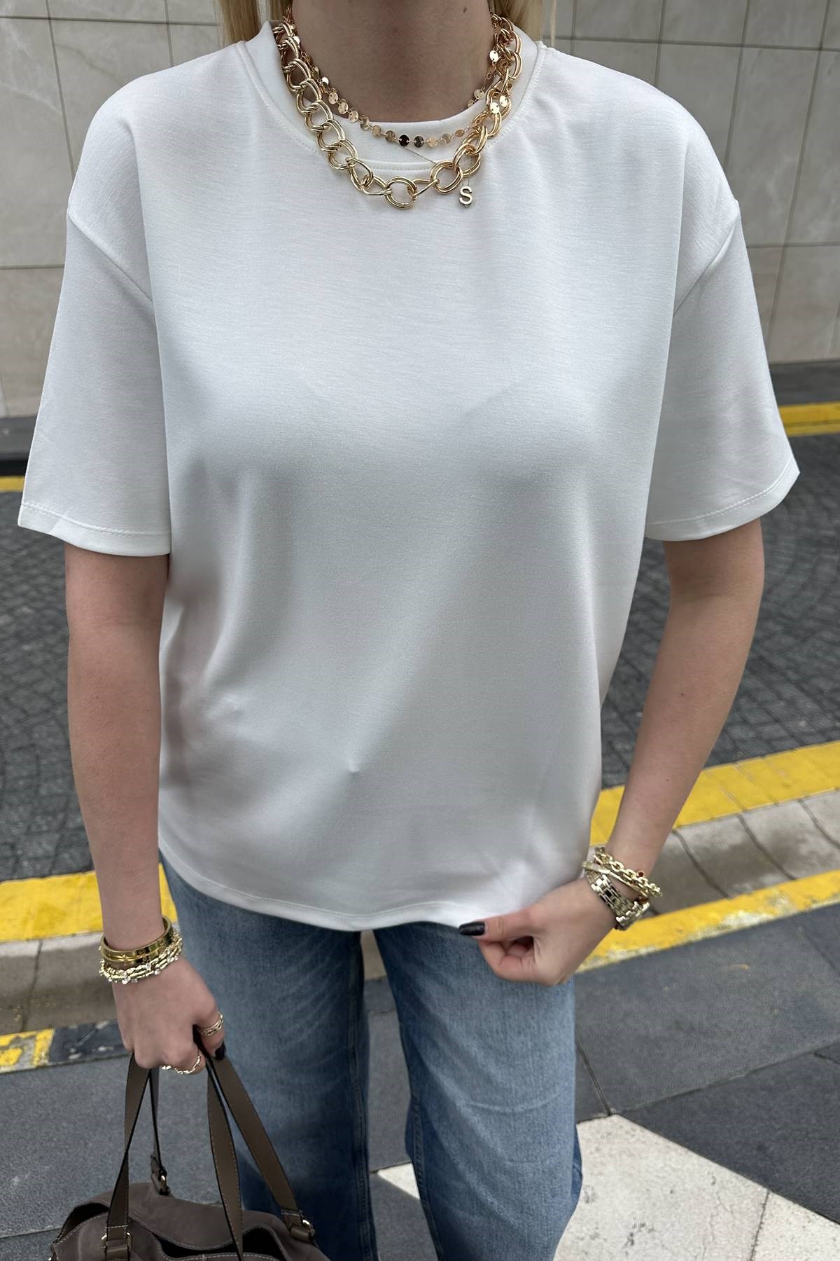 BİSİKLET YAKA MODAL TSHIRT
