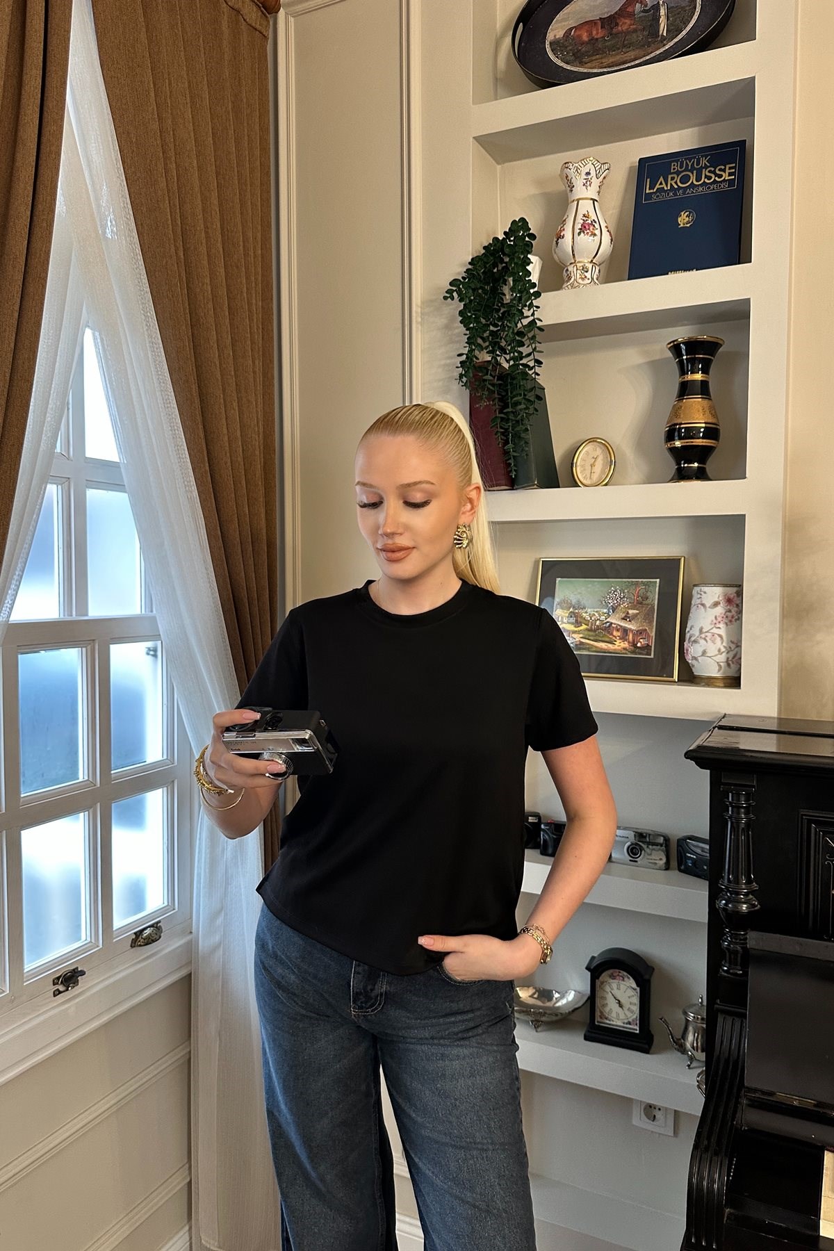 BİSİKLET YAKA MODAL TSHIRT