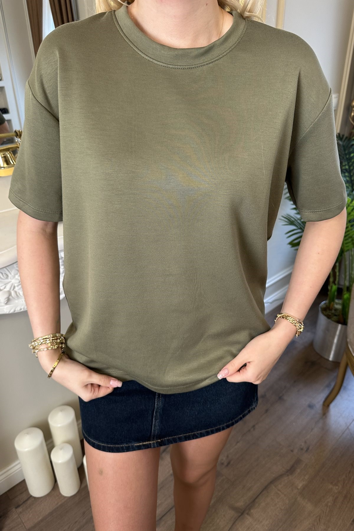 BİSİKLET YAKA MODAL TSHIRT