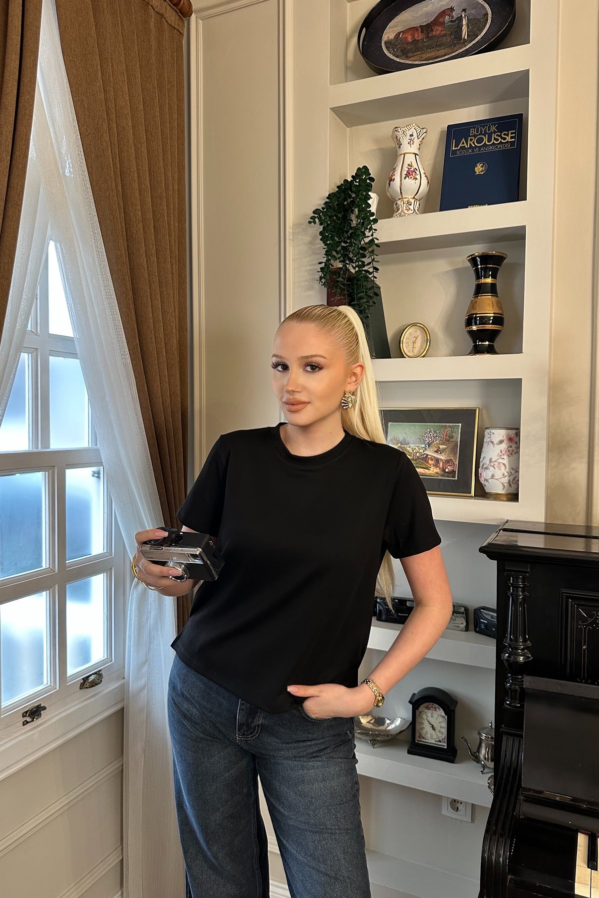 BİSİKLET YAKA MODAL TSHIRT
