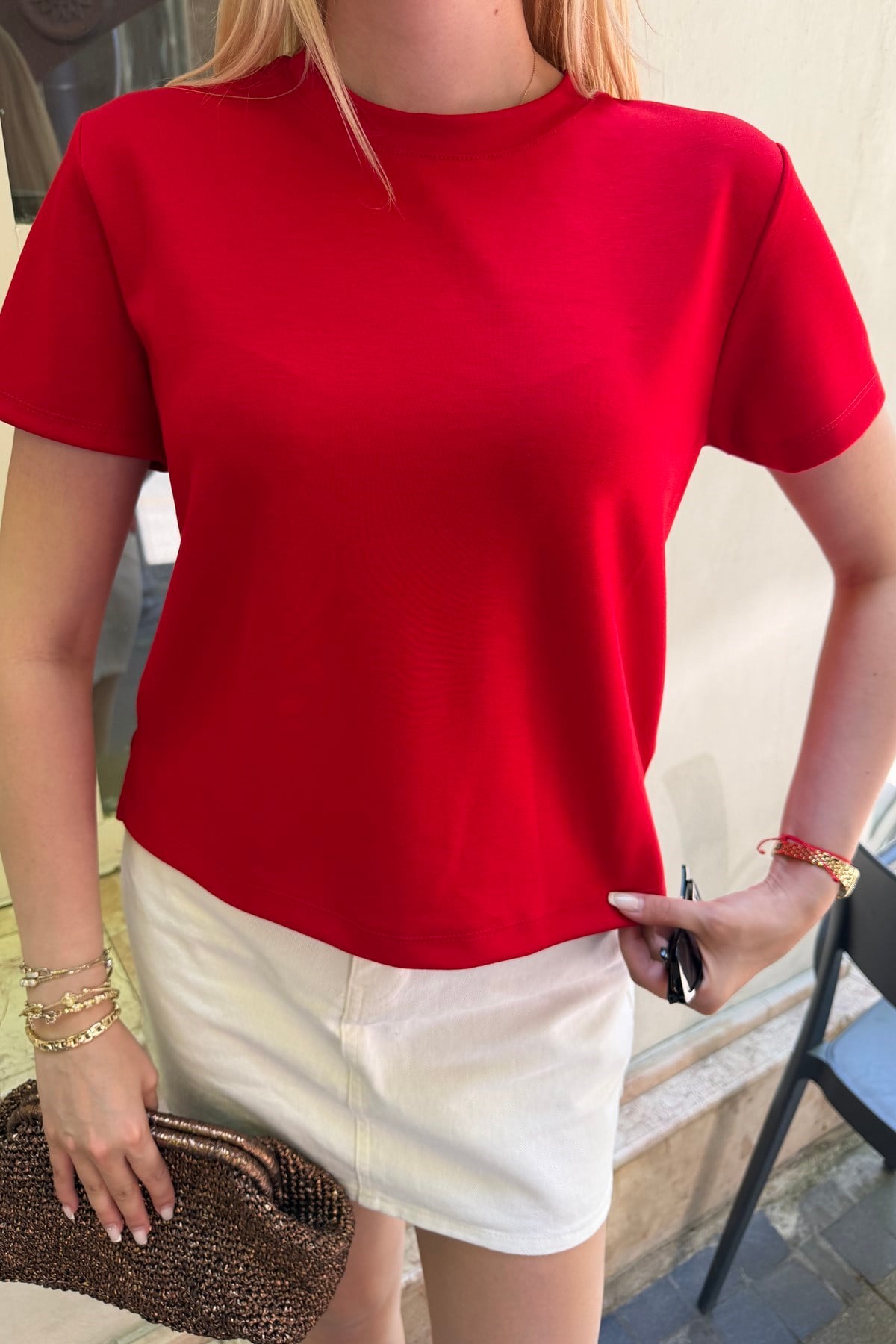 BİSİKLET YAKA MODAL TSHIRT