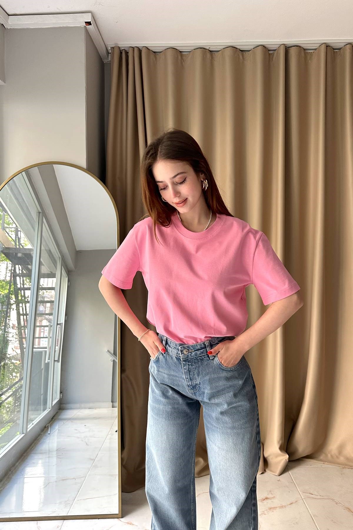 BİSİKLET YAKA TSHIRT