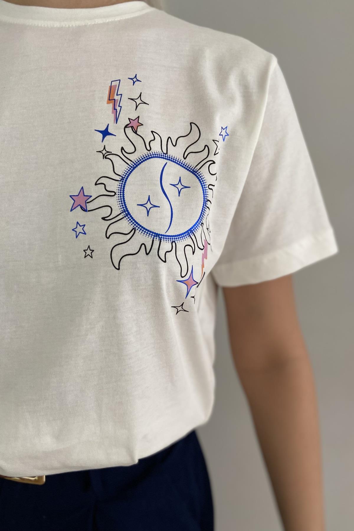 GUNEŞ BASKILI TSHIRT
