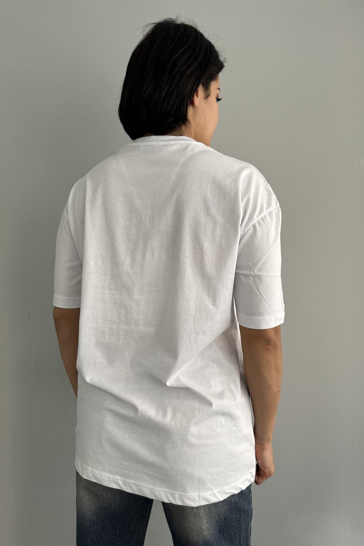 KALP NAKIŞLI TSHIRT