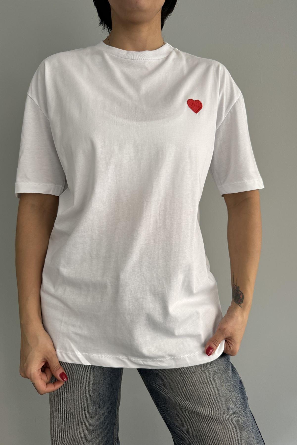 KALP NAKIŞLI TSHIRT