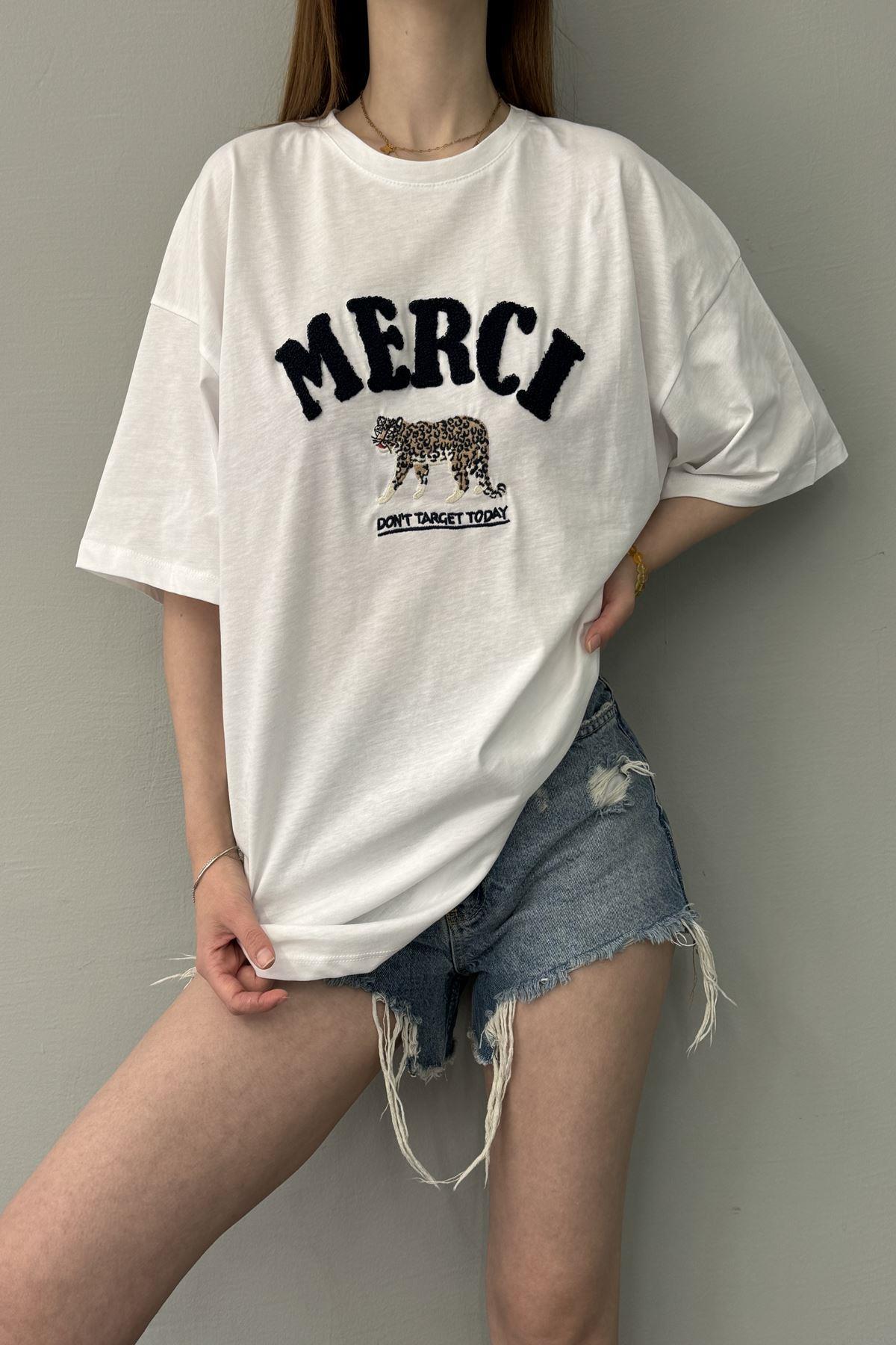 MERCİ BASKILI TSHIRT