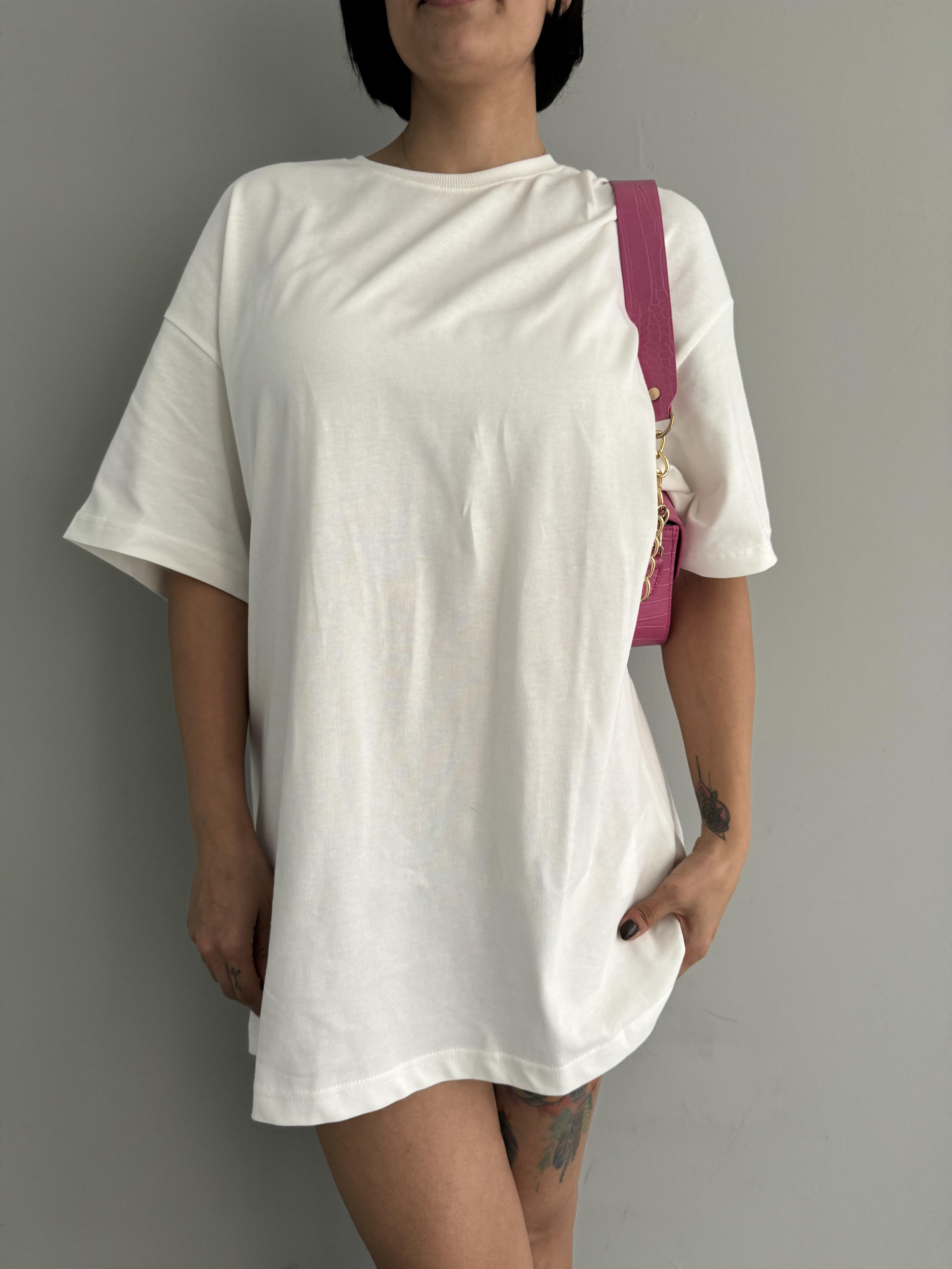 PAMUKLU OVERSİZE TSHIRT
