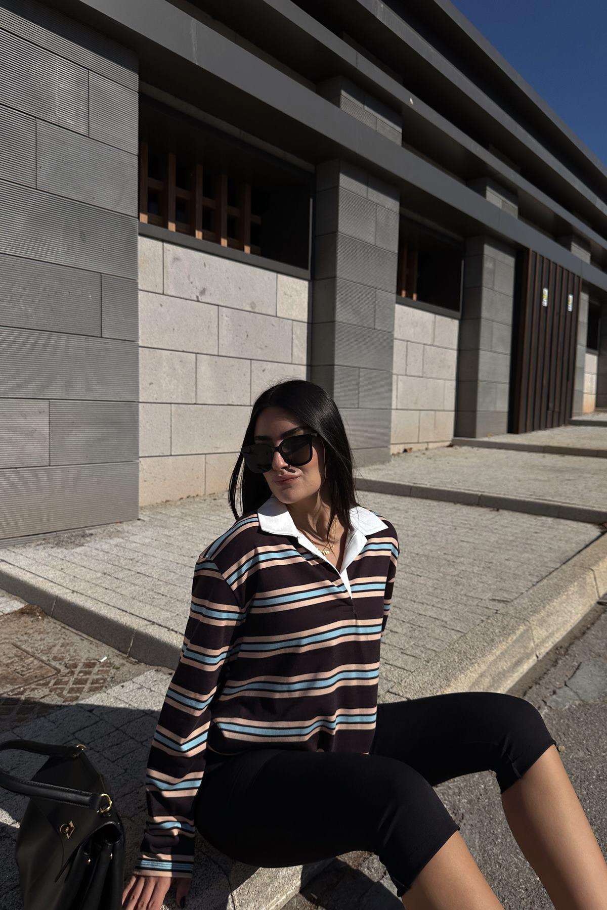 POLO YAKA SWEATSHIRT