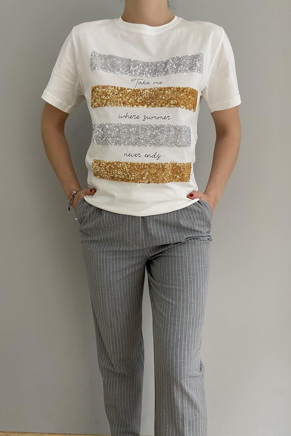 TAKE ME PUL PAYET TSHIRT