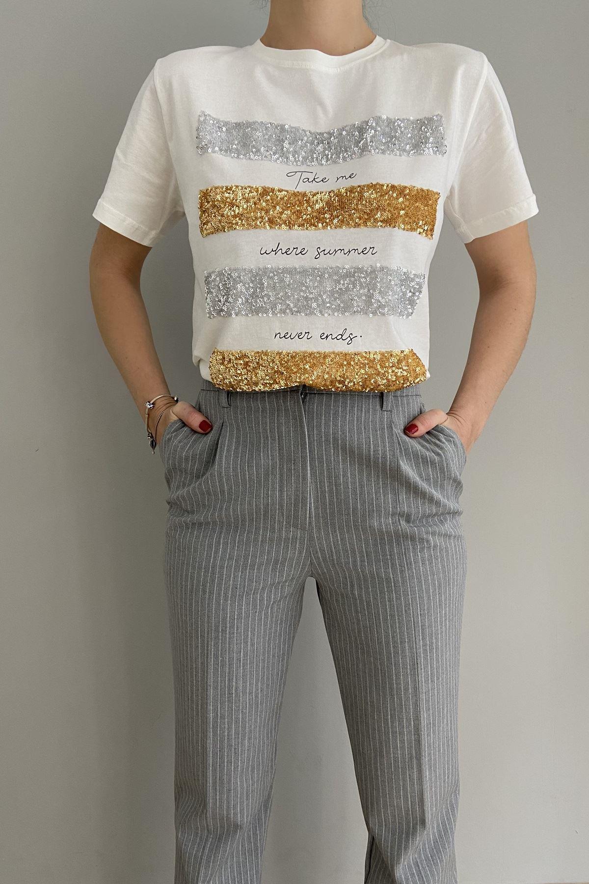 TAKE ME PUL PAYET TSHIRT