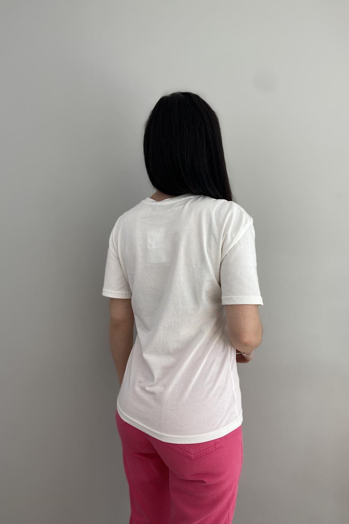 TAŞ DETAY TSHIRT