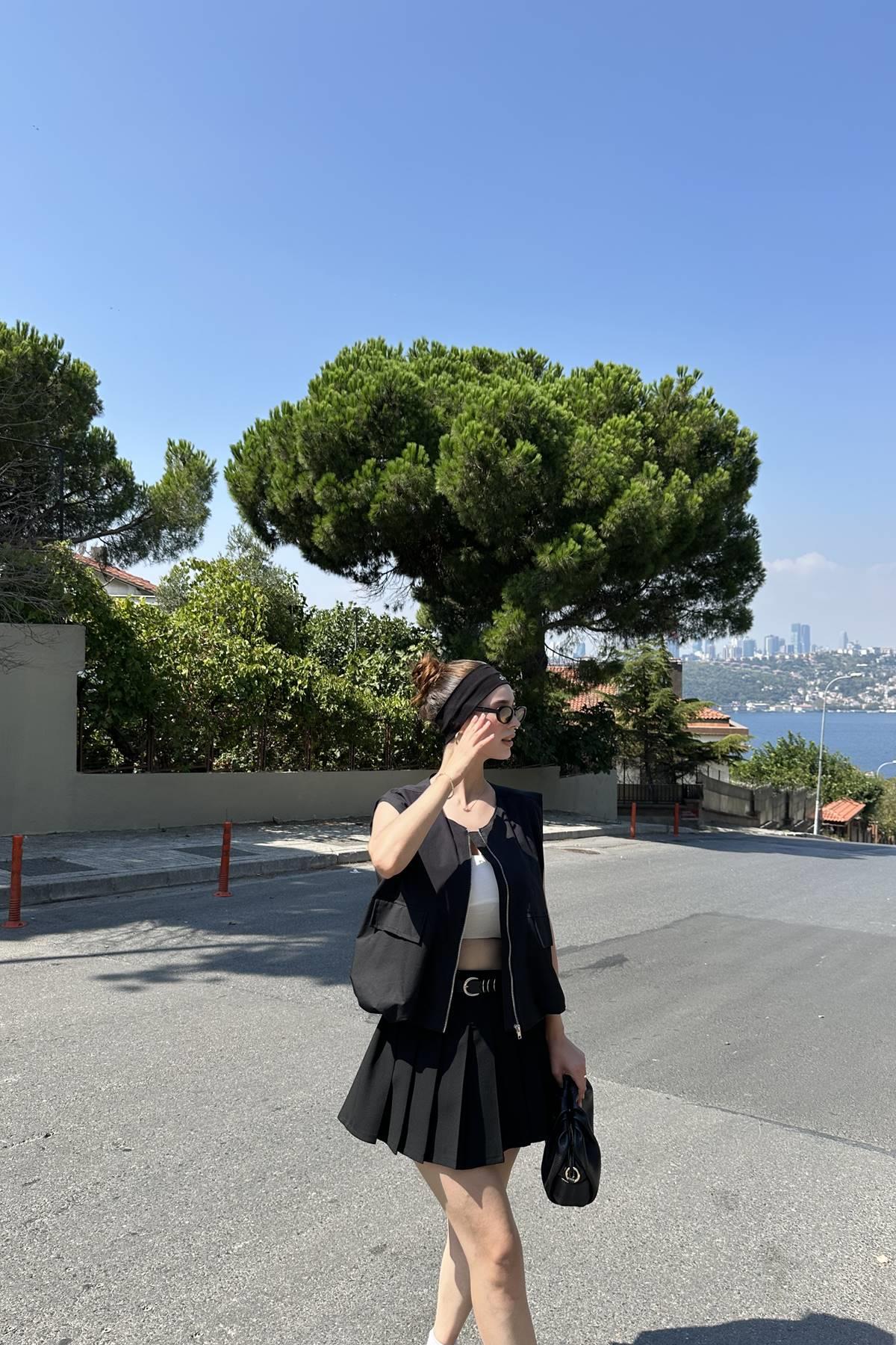 FERMUARLI CEP KAPAKLI YELEK