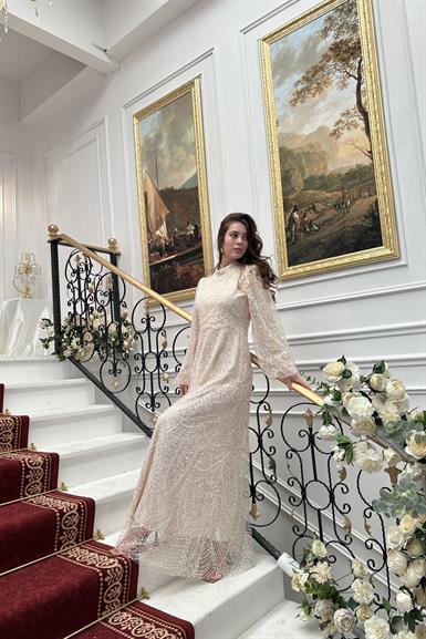 TARA BONCUKLU ELBİSE