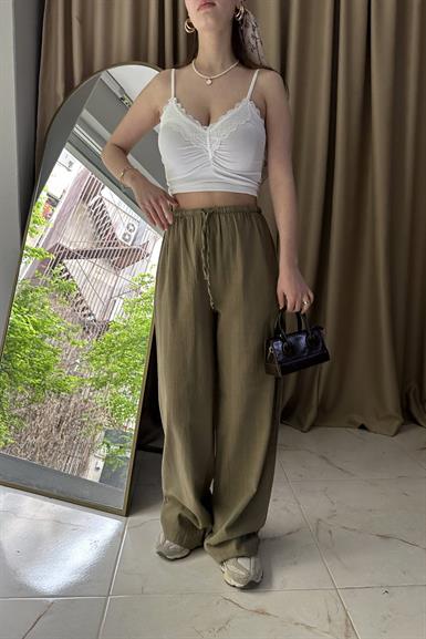 DANTEL DETAYLI TOP