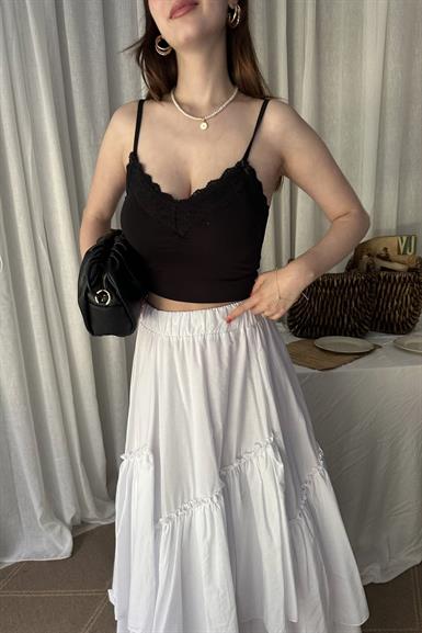 DANTEL DETAYLI TOP