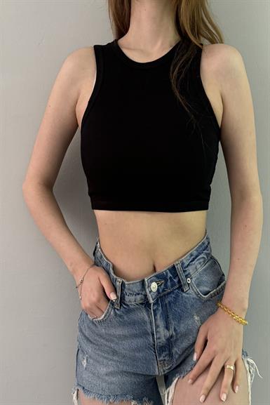 DİKİŞ EFEKTLİ CROP TOP
