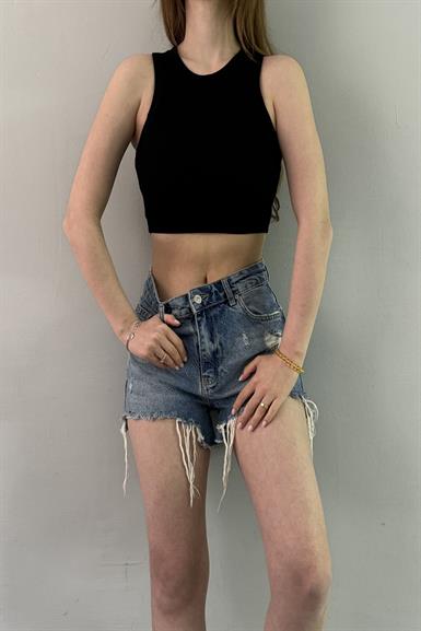DİKİŞ EFEKTLİ CROP TOP