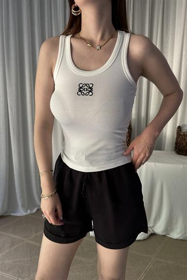 LOVE NAKIŞ DETALI  U YAKA ATLET