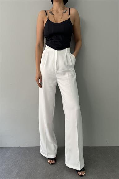 ÖRME ASKILI CROP BLUZ