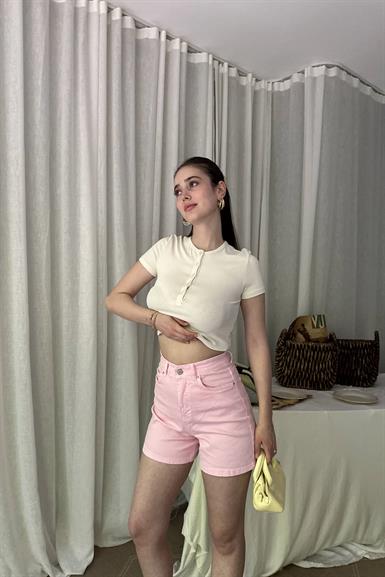 DÜĞME DETAY CROP TOP
