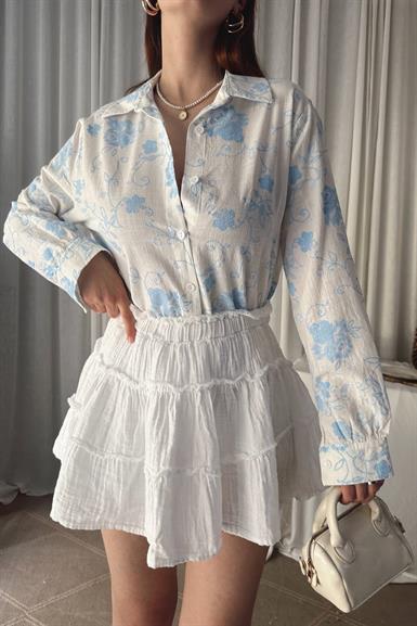 EMPİRME OVERSİZE BLUZ