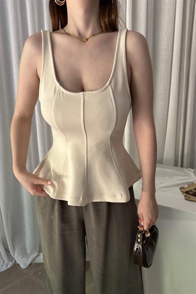 KALIN ASKILI PEPLUM BLUZ