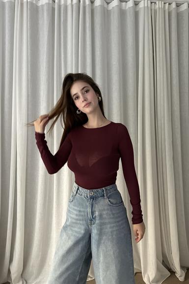 KAYIK YAKA  MODAL KAŞMİR BLUZ