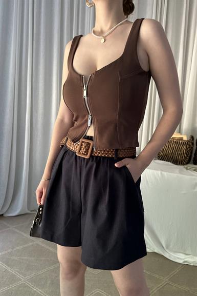 KOLSUZ CROP BLUZ