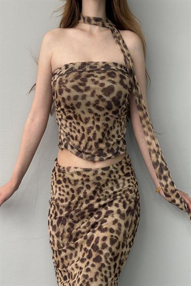 LEOPAR DESEN BÜSTİYER