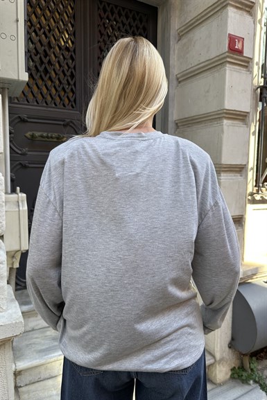 NAKIŞLI ÖRME BLUZ