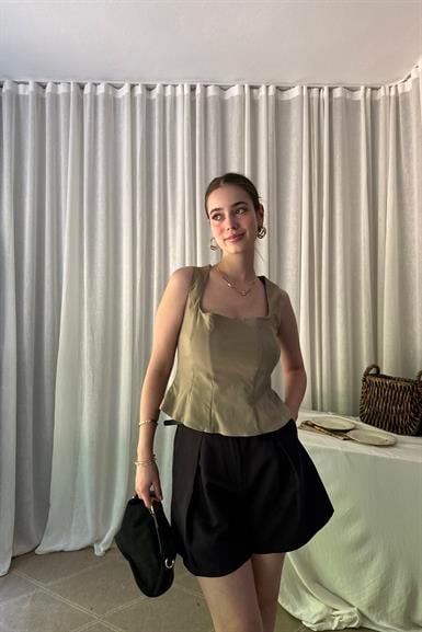 PEPLUM KORSE TOP