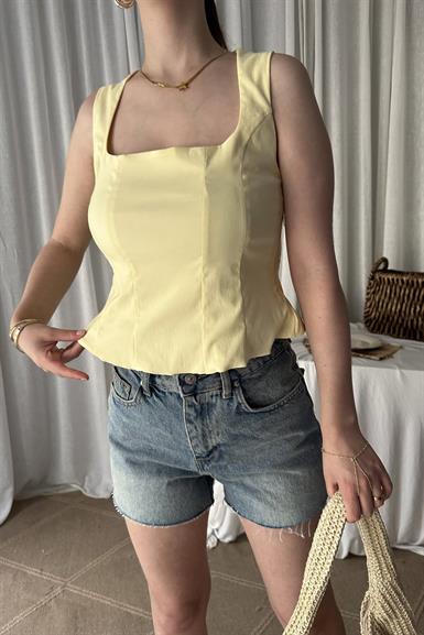 PEPLUM KORSE TOP