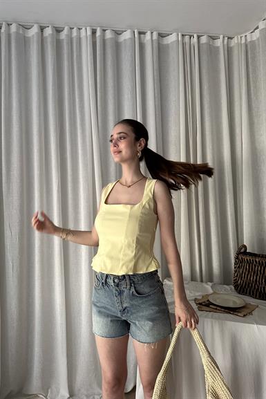 PEPLUM KORSE TOP
