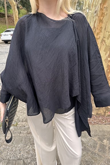 ŞAL DETAYLI BLUZ