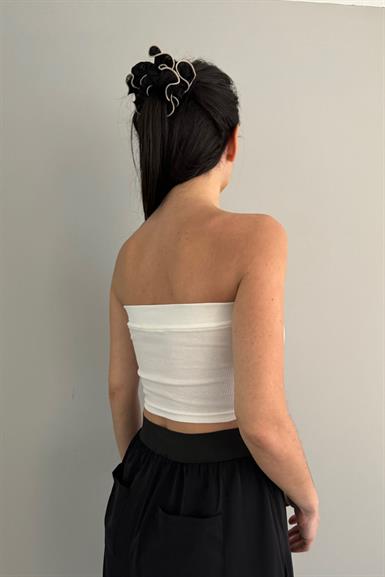 STRAPLEZ CROP TOP BLUZ