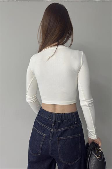 BİSİKLET YAKA CROP BADY