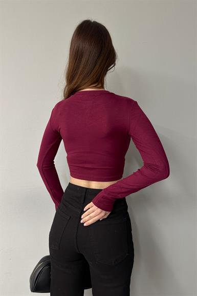 BİSİKLET YAKA CROP BADY