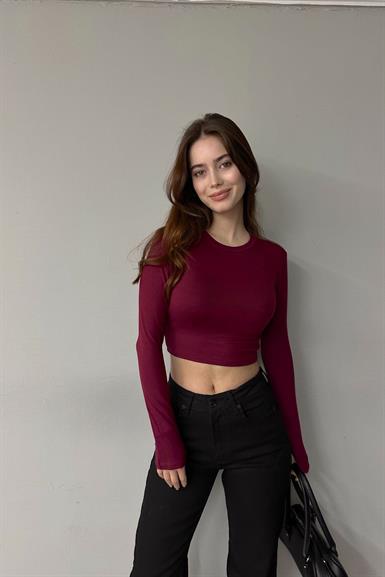 BİSİKLET YAKA CROP BADY