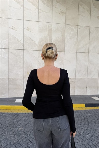 BRA-FREE UZUN KOLLU TOP