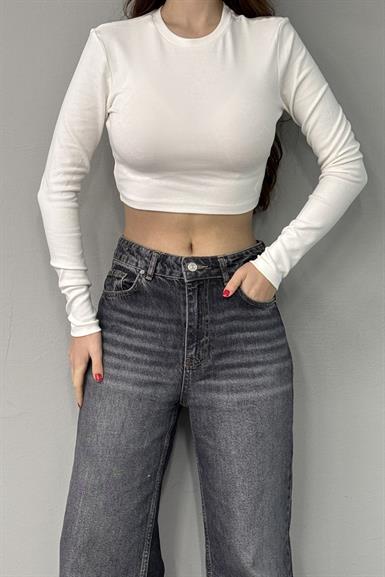UZUN KOLLU CROP TOP