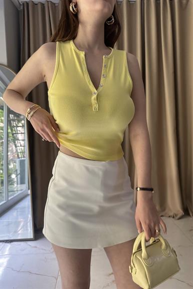 YIKAMA EFEKTLİ CROP TOP